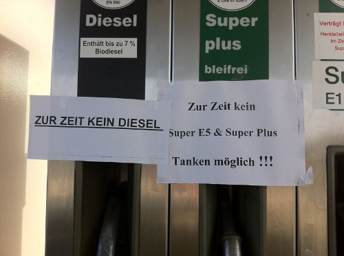 Aufgenommen an der GO-Tankstelle, Dresden Hansastraße