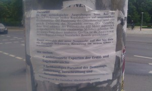 Erdöl am Neumarkt - Gesehen im Mai 2012